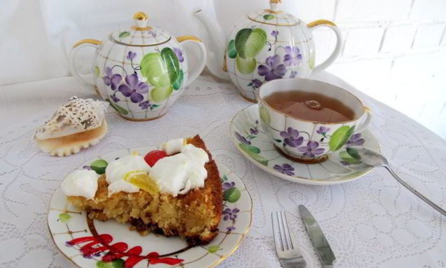 Рецепт лимонный пирог с кокосом и безе