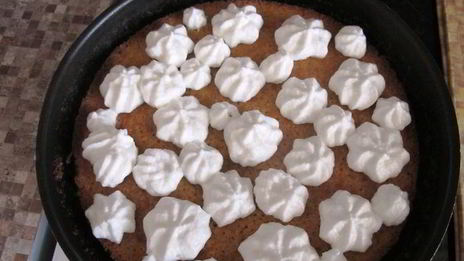 лимонный пирог с кокосом и безе