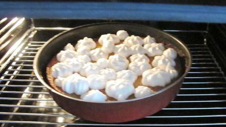 лимонный пирог с кокосом и безе