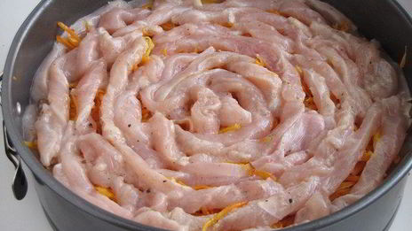 мясной пирог серпантин