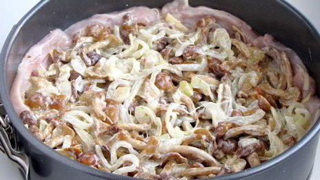 мясной пирог серпантин