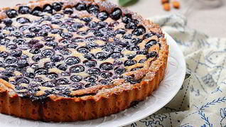 Нежный финский пирог с черникой