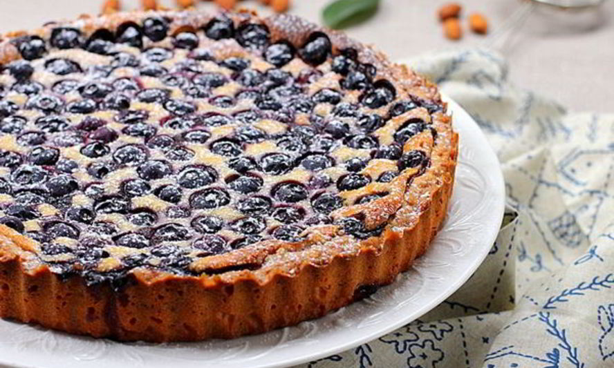 Рецепт нежный финский пирог с черникой