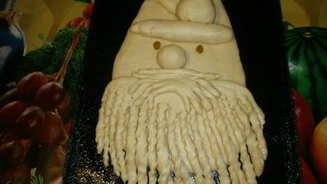 новогодний пирог дед мороз