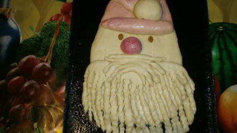 новогодний пирог дед мороз