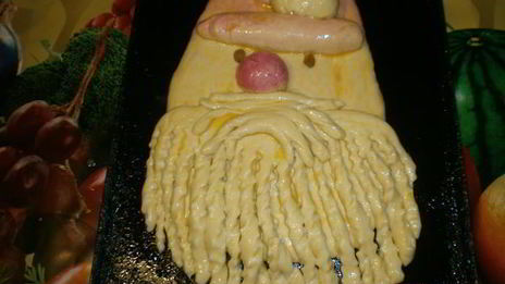 новогодний пирог дед мороз