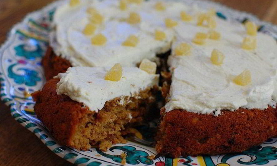 Рецепт ореховый пирог с имбирем и сливочным кремом