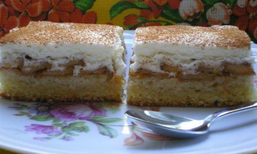 Рецепт персиковый пирог с кремом