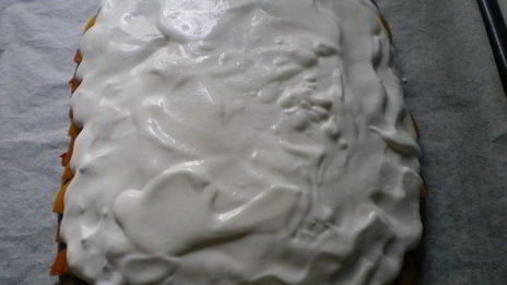 персиковый пирог с кремом