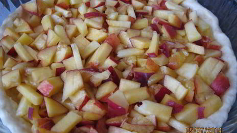 персиковый пирог