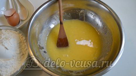 песочный пирог с вареньем