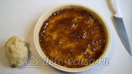 песочный пирог с вареньем