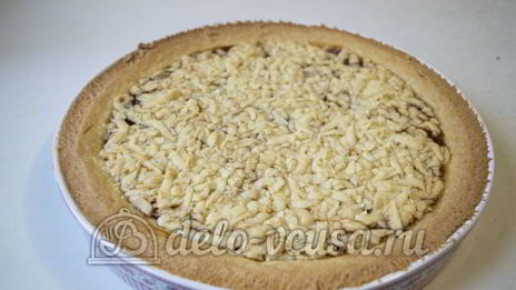 песочный пирог с вареньем