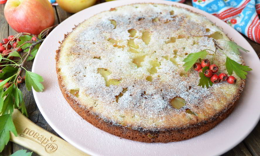 Рецепт пирог из кабачков и яблок