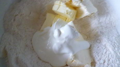 пирог малина в облаках