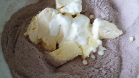 пирог малина в облаках