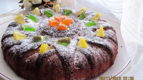 пирог мускатно-лимонный с финиками на сыворотке