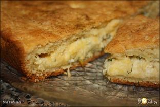 Пирог на твороге с сыром
