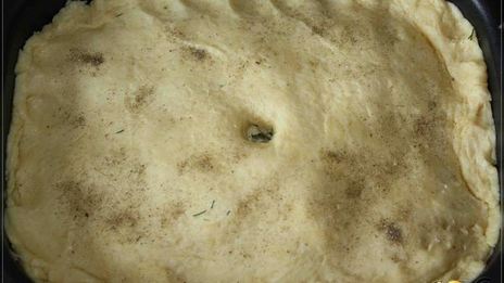 пирог на твороге с сыром