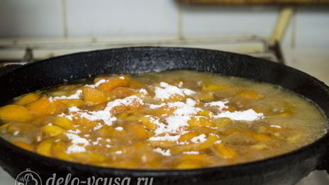 пирог с абрикосами и безе