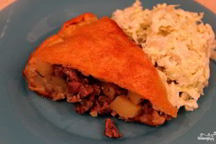 Пирог с бараниной и картошкой