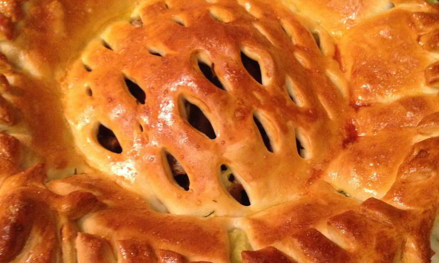 Рецепт пирог с картошкой и грибами