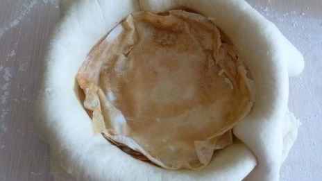 пирог с курицей и черникой