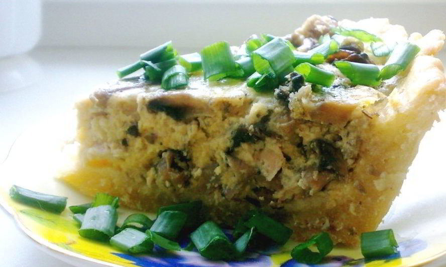 Рецепт пирог с курицей и грибами