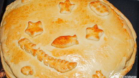 пирог с курицей и рисом