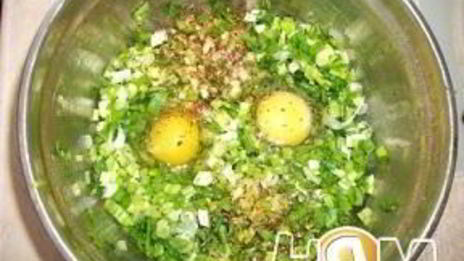 пирог с луком