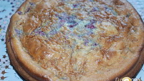 пирог с малиной на кефире