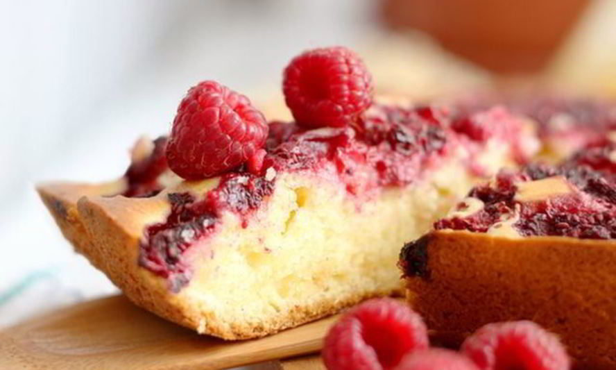 Рецепт пирог с малиной