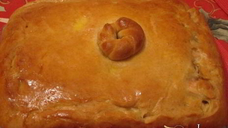 пирог с рыбой из цельнозерновой пшеничной муки