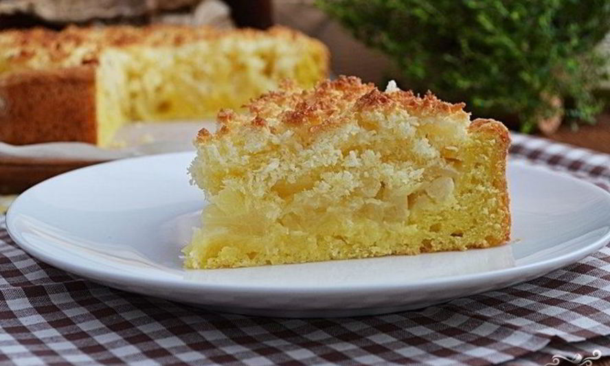 Рецепт пирог с творогом и ананасами