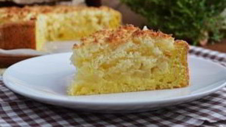 пирог с творогом и ананасами