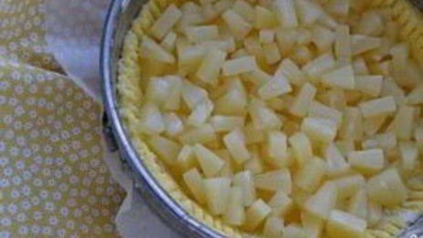 пирог с творогом и ананасами