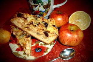 Пирог яблочный с сыром