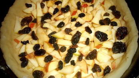 пирог яблочный с сыром