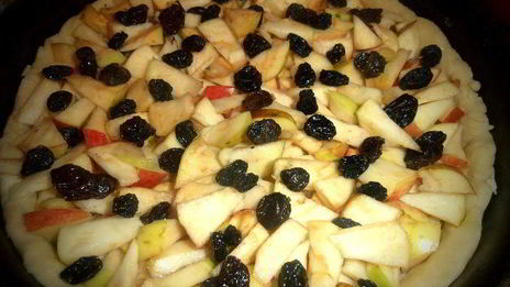 пирог яблочный с сыром