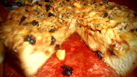 пирог яблочный с сыром