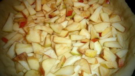 пирог яблочный с сыром