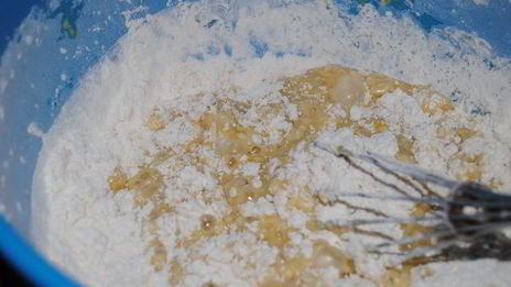 пирог яблоки на снегу