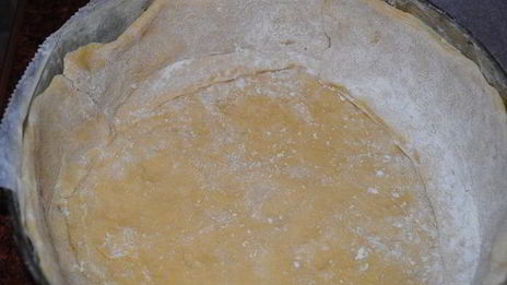 пирог яблоки на снегу