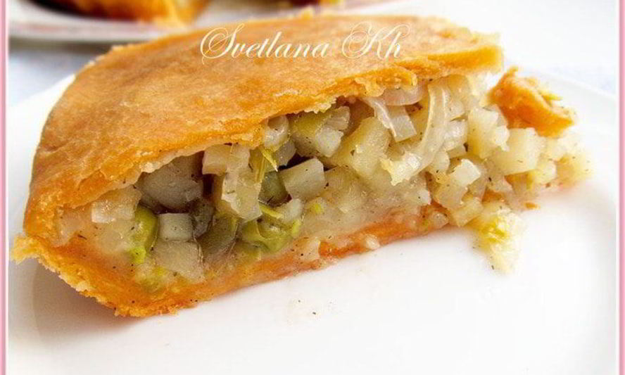 Рецепт постный пирог с картофелем на томатном соке