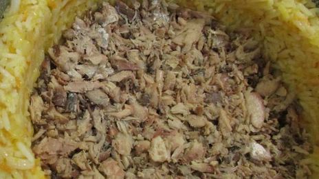 рисовый пирог со скумбрией