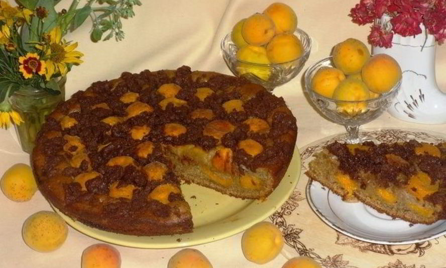 Рецепт ржаной пирог с абрикосами