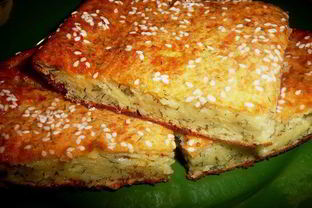 Сырно-творожный пирог