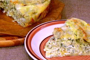 Сырный пирог в лаваше