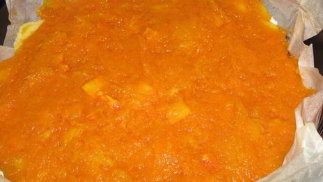 творожный пирог зимнее солнце