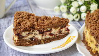 Творожный торфяной пирог с черносливом